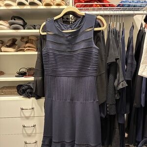 Tadashi Shoji Women's  Sheath Mesh Dresses. One blk. in small, one navy in mediu